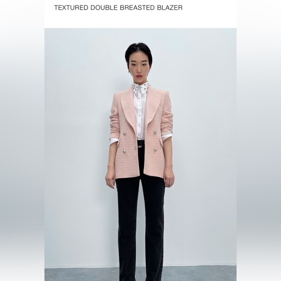 Zara Textured Blazer - Picture 1 of 7
